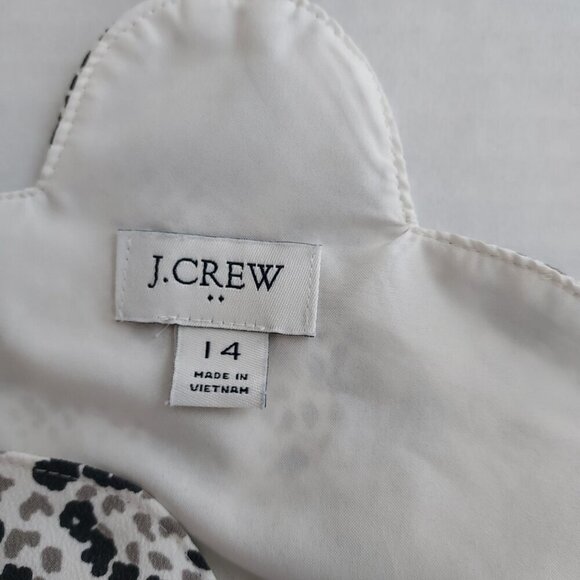 J Crew Snakeskin Scalloped Cami Top Size 14 - Picture 5 of 9